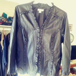 Women's CJ Banks faux leather jacket